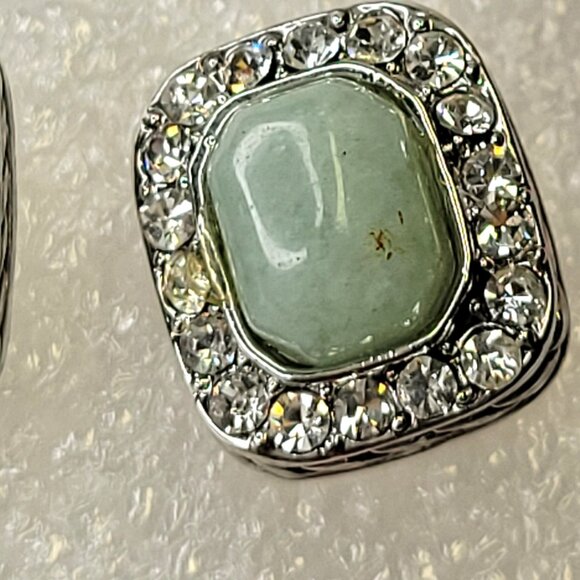 Mini Jade Green Earrings - Picture 7 of 14